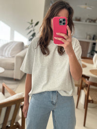 Haut gris basique gris chiné