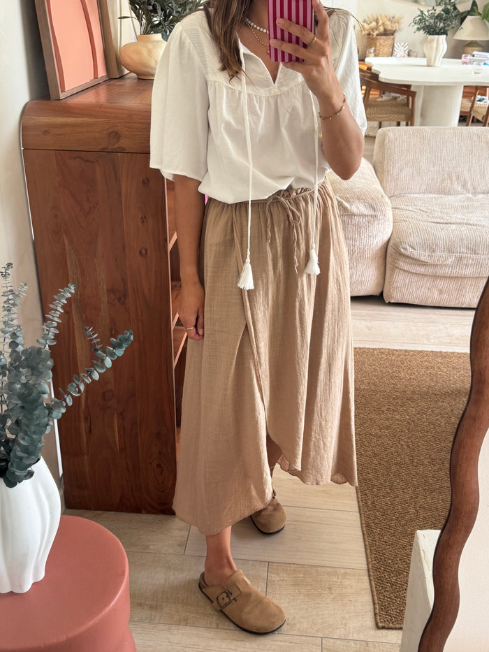 Jupe longue beige Judy