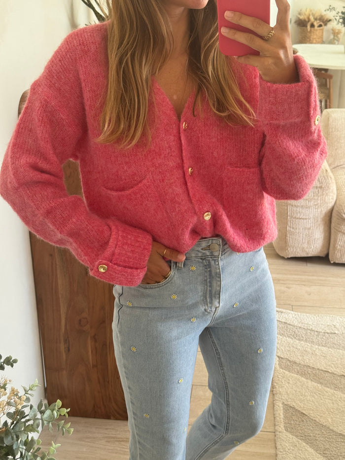 Gilet rose Lynette