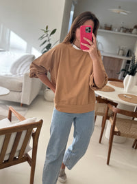 Sweat manches bouffantes argan
