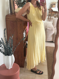 Robe longue jaune Ewan