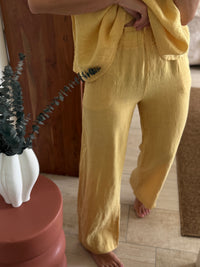 Pantalon lin Hugo