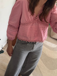 Blouse rose Sylvia