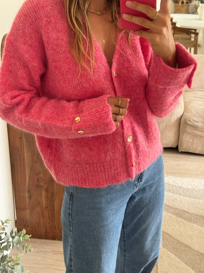 Gilet rose Lynette