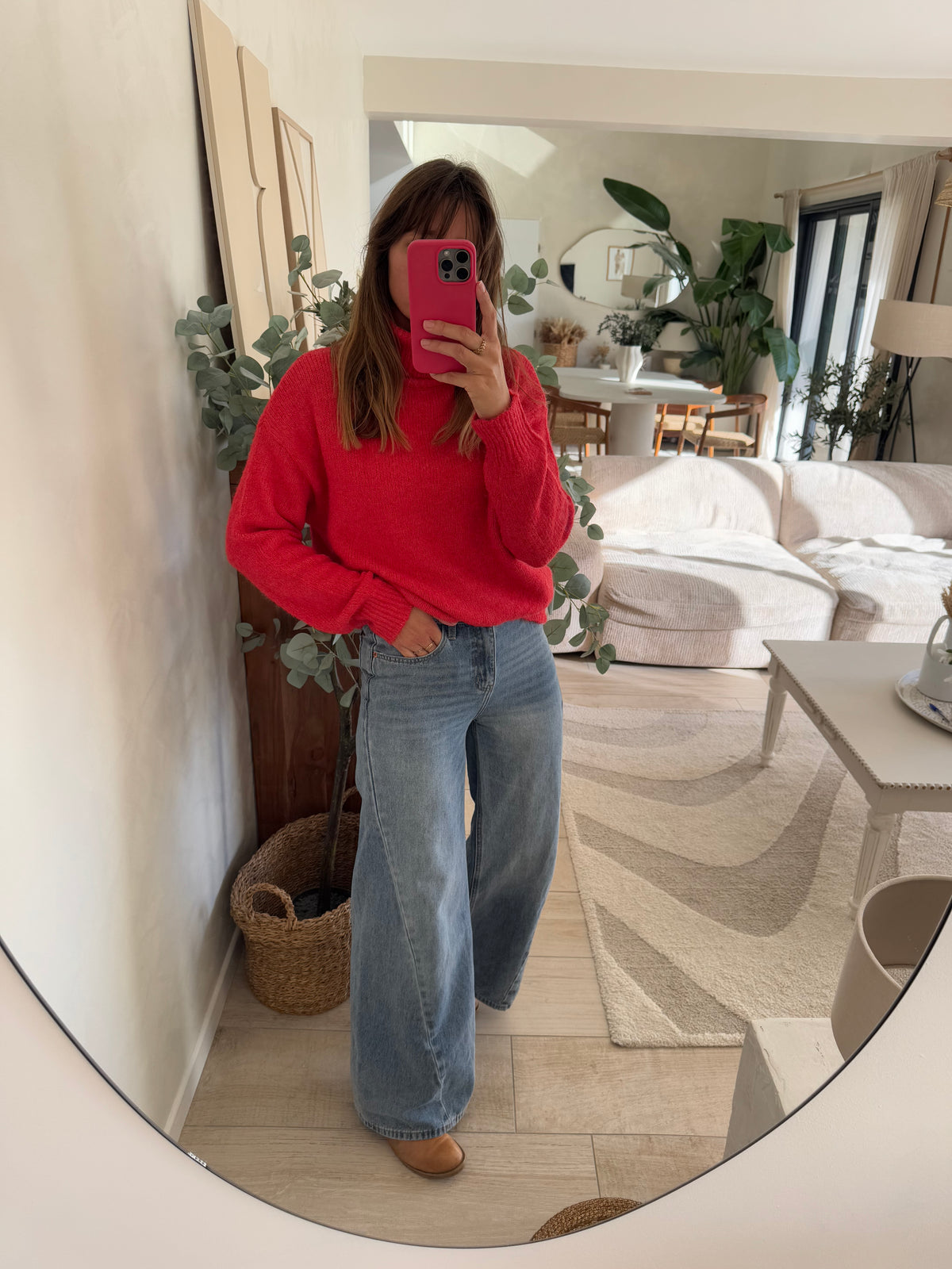 Pull framboise Joey
