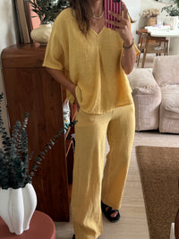 Pantalon lin Hugo
