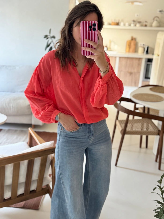 Blouse corail Simon