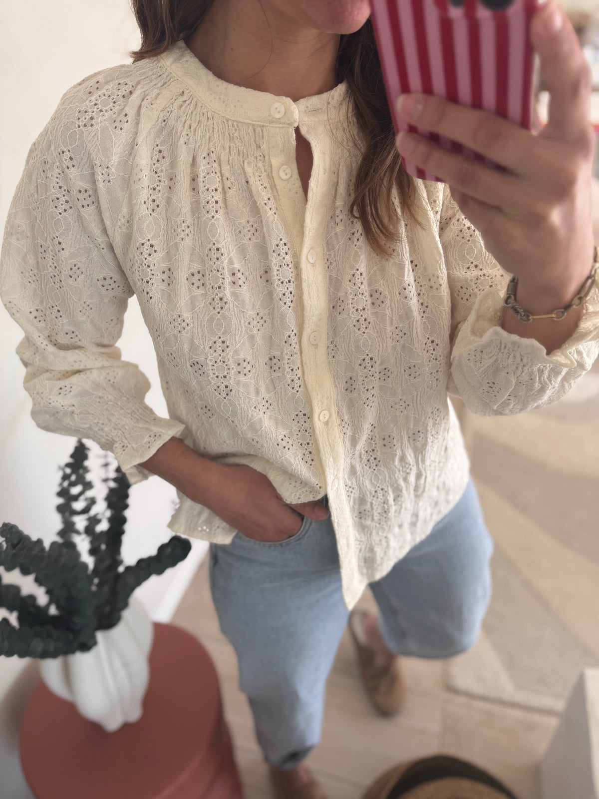 Chemisier dentelle Coline