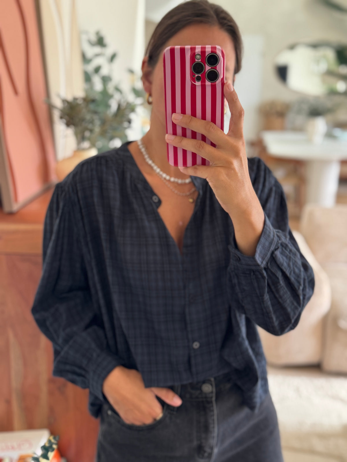 Chemise à carreaux Leslie