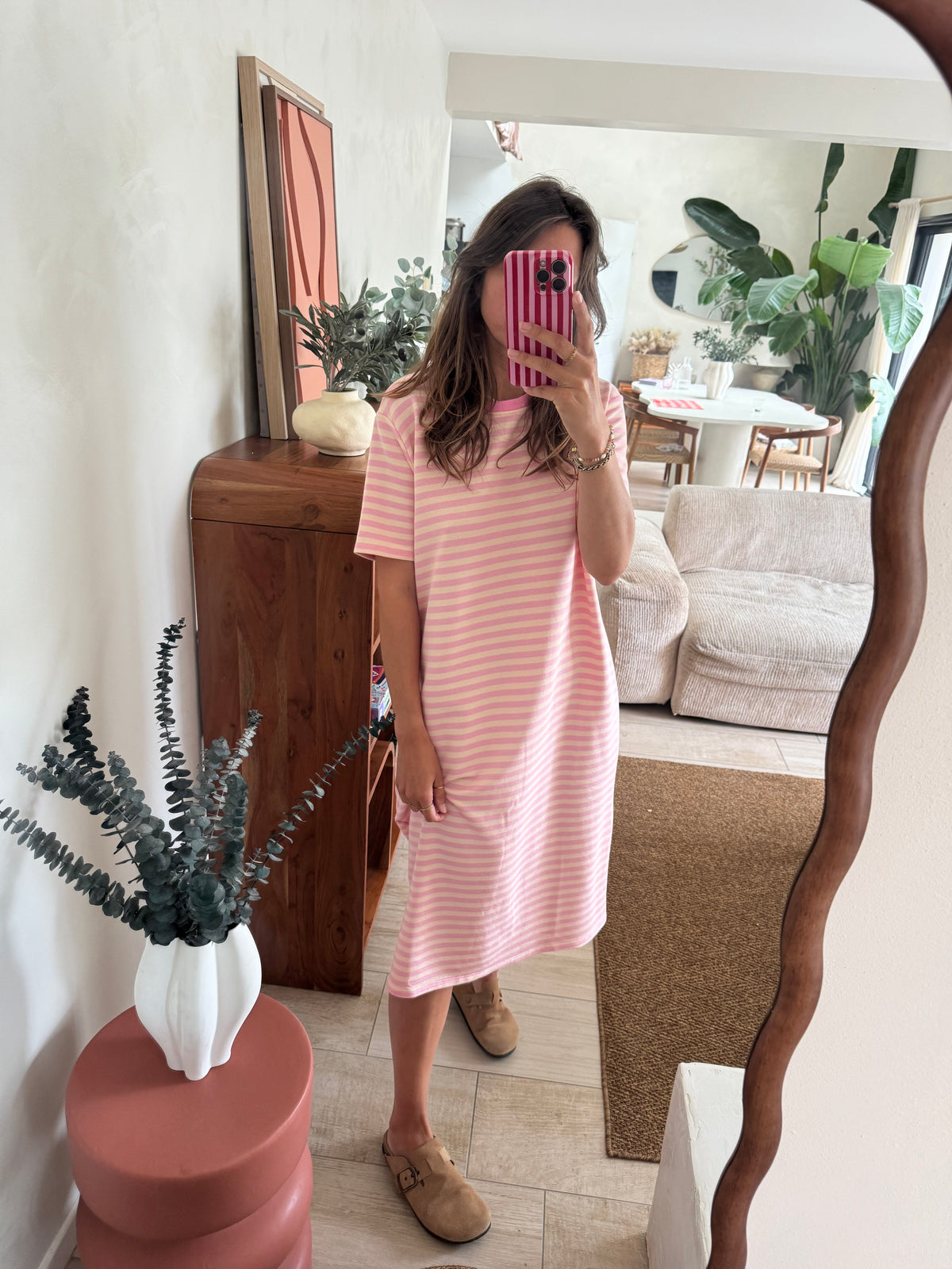 Robe longue à rayures GREG