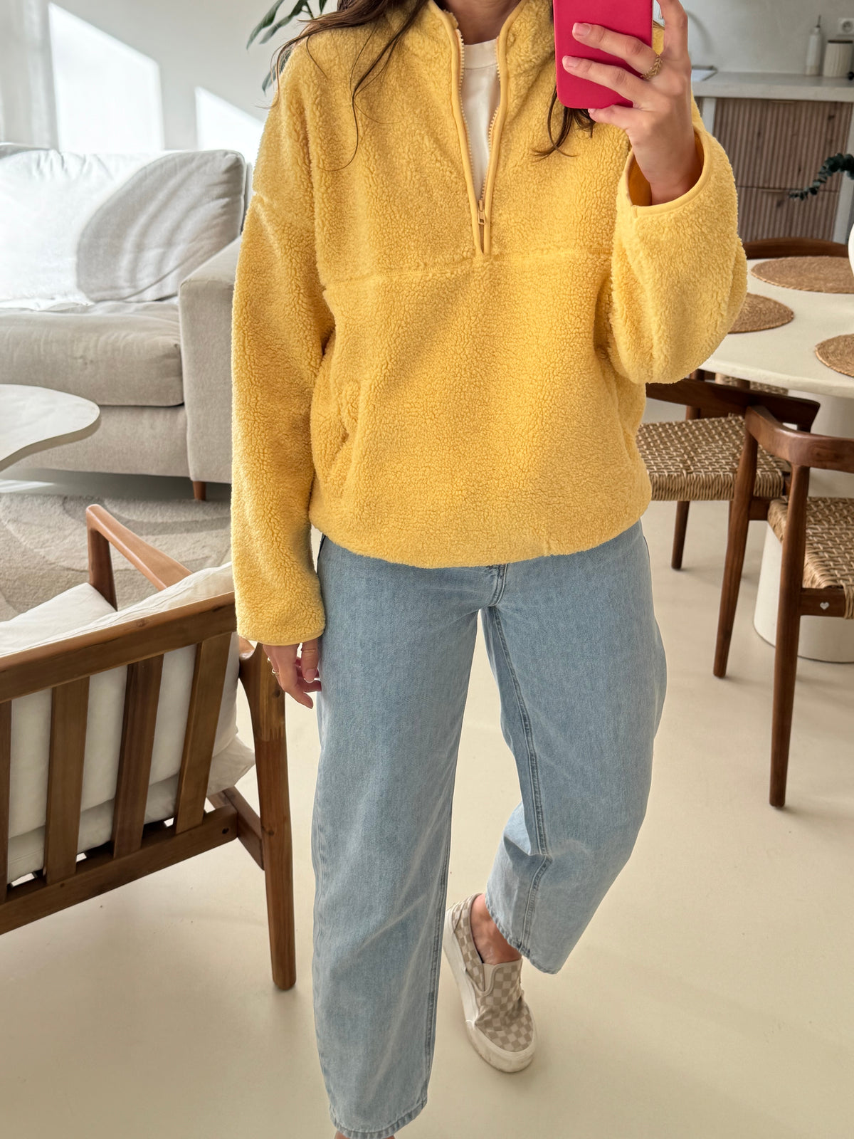 Polaire Teddy jaune