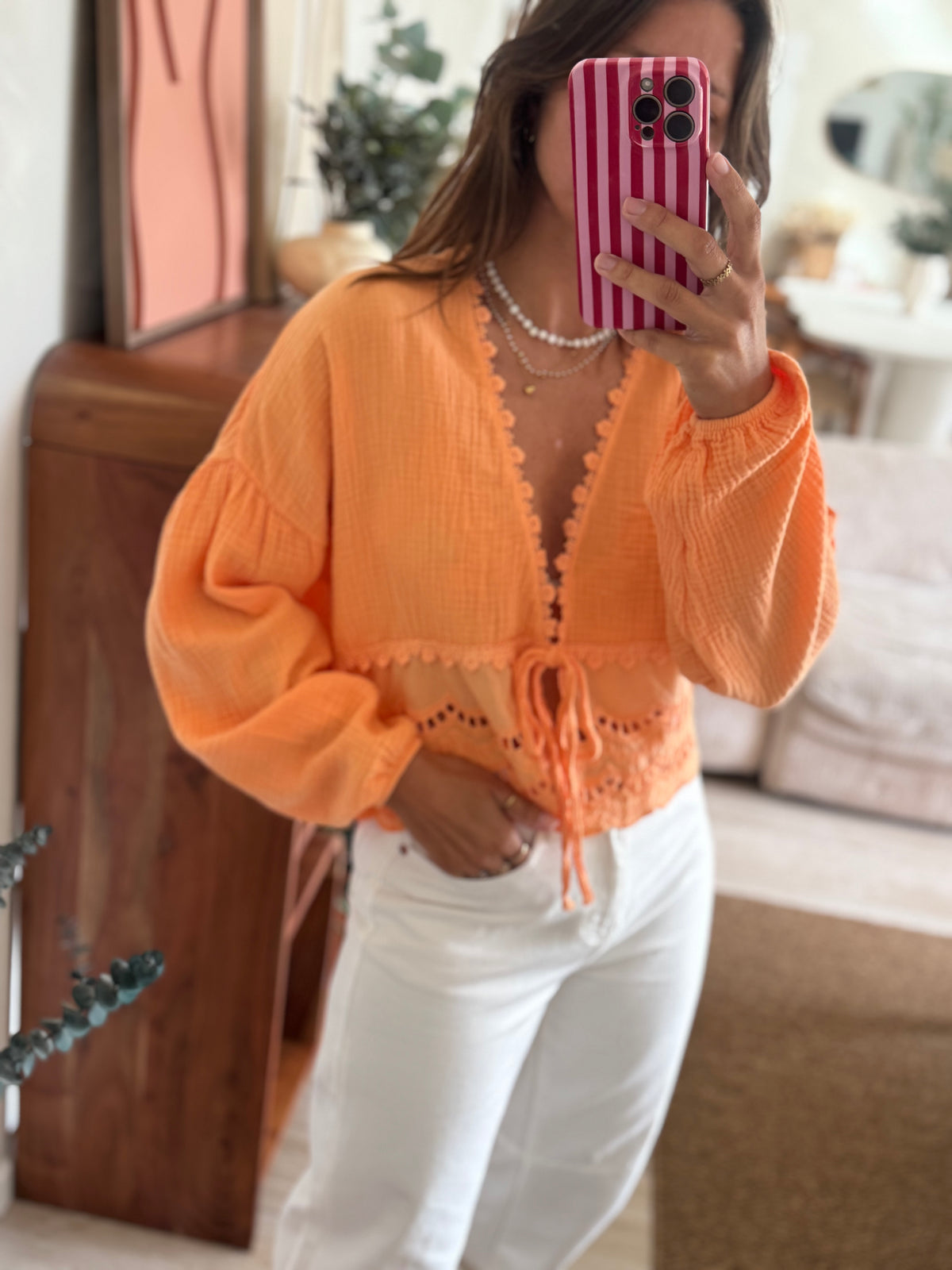 Top en gaze de coton Judy