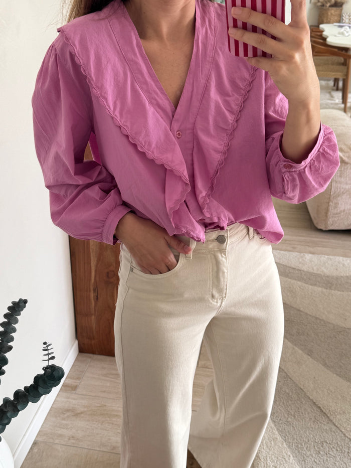 Blouse  rose Posy