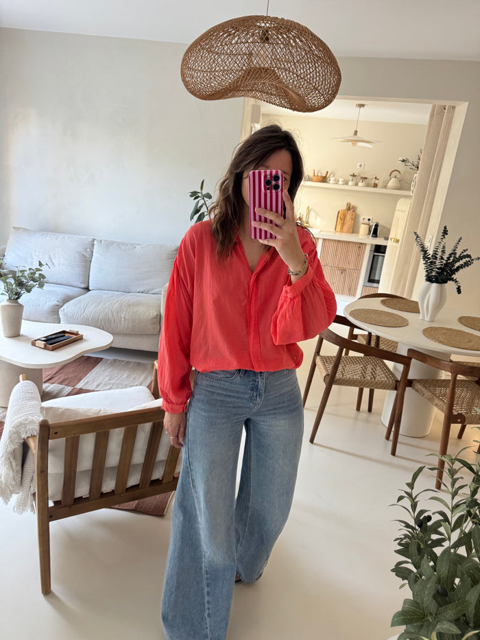 Blouse corail Simon