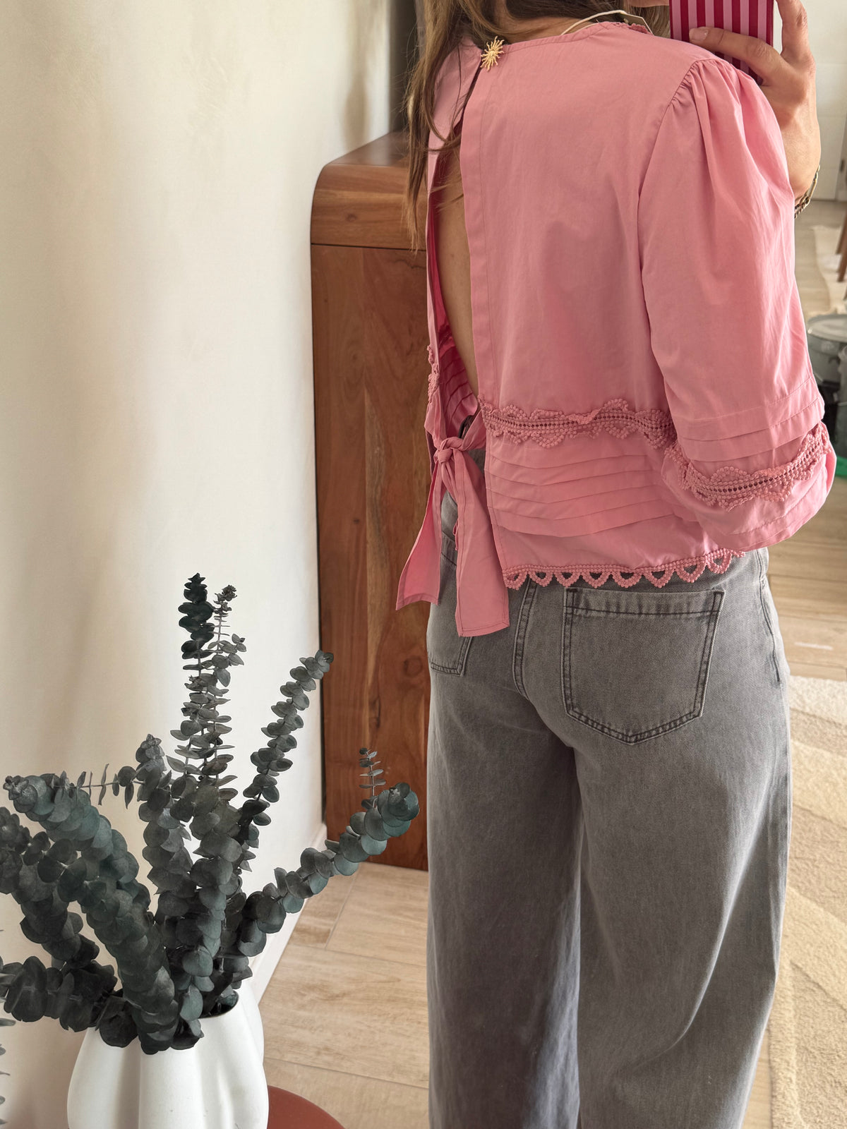 Blouse rose Sylvia