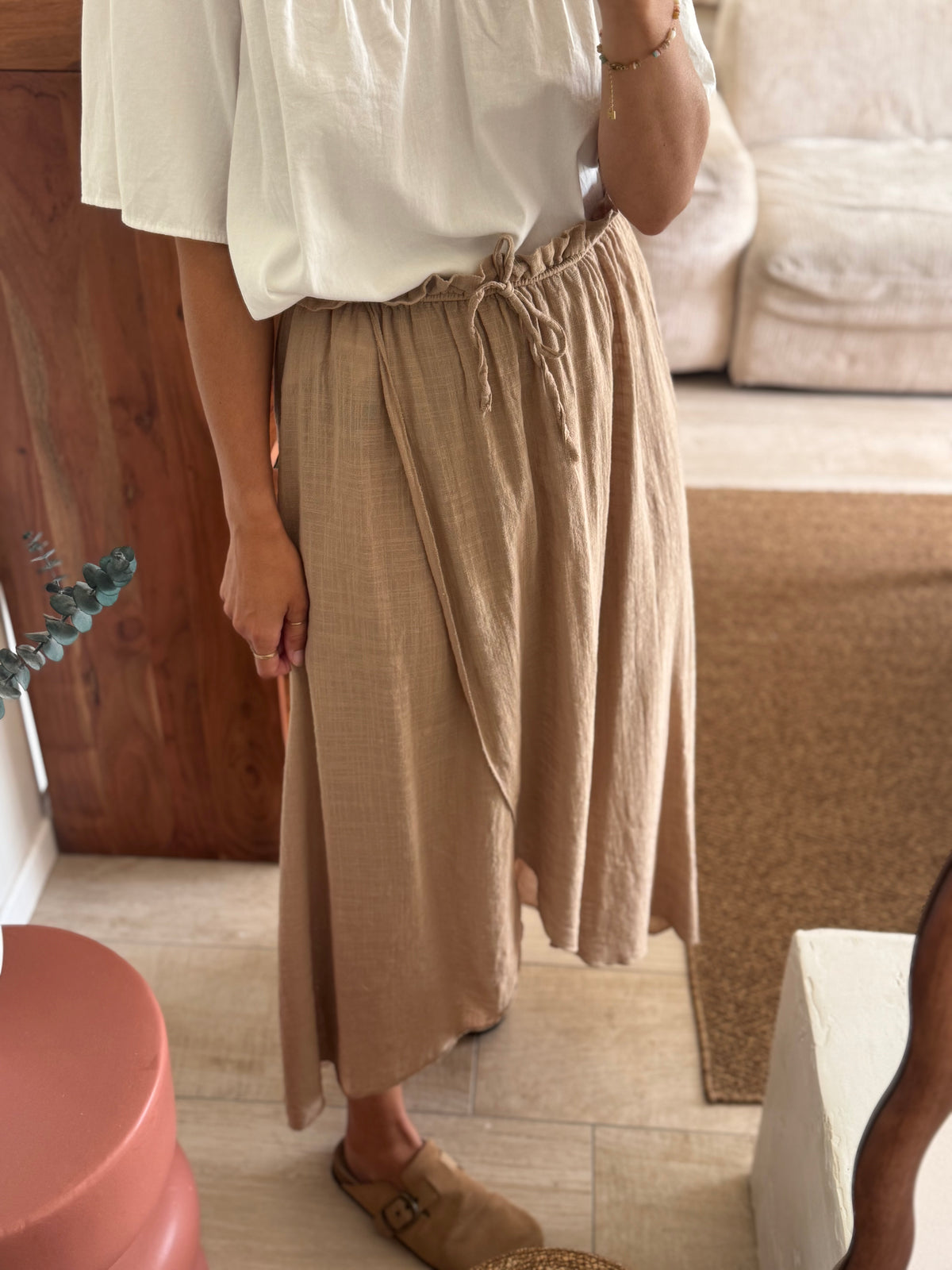 Jupe longue beige Judy