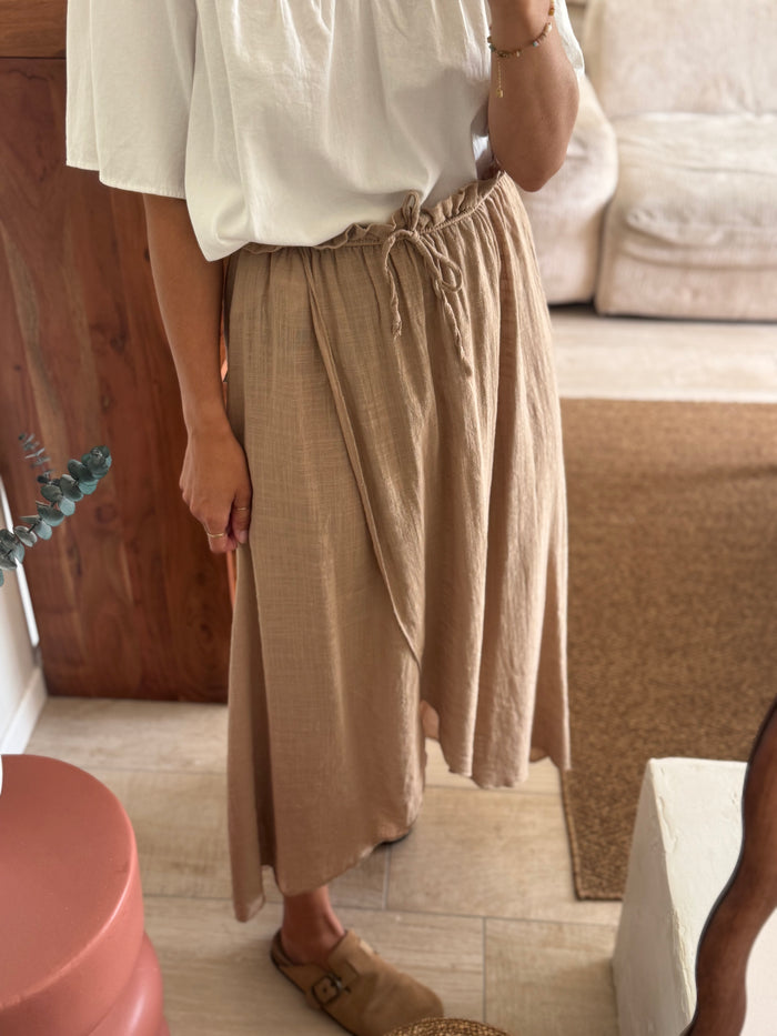 Jupe longue beige Judy