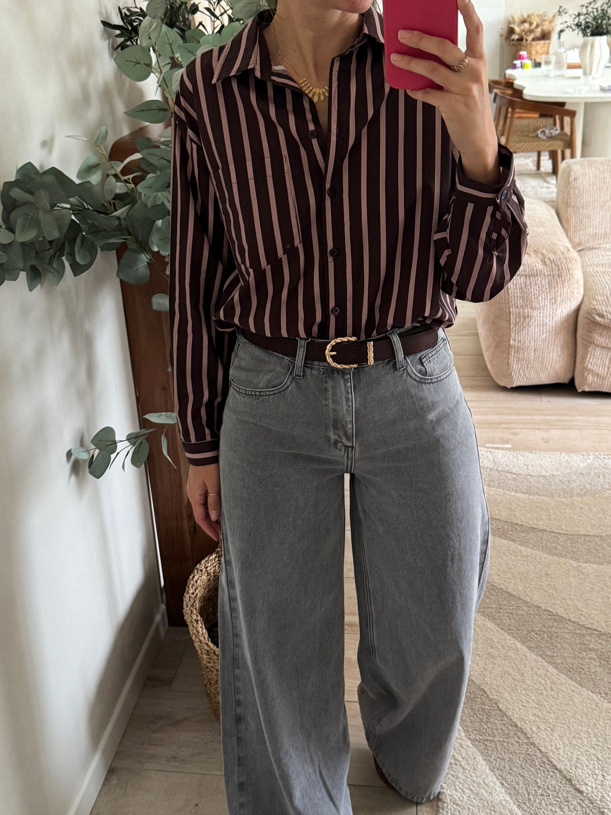 Chemise rayée