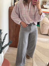 Blouse à carreaux Geneviève