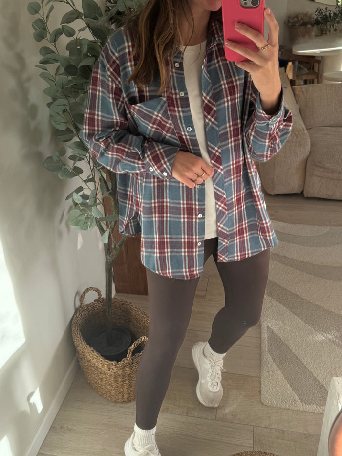 chemise à carreaux femme