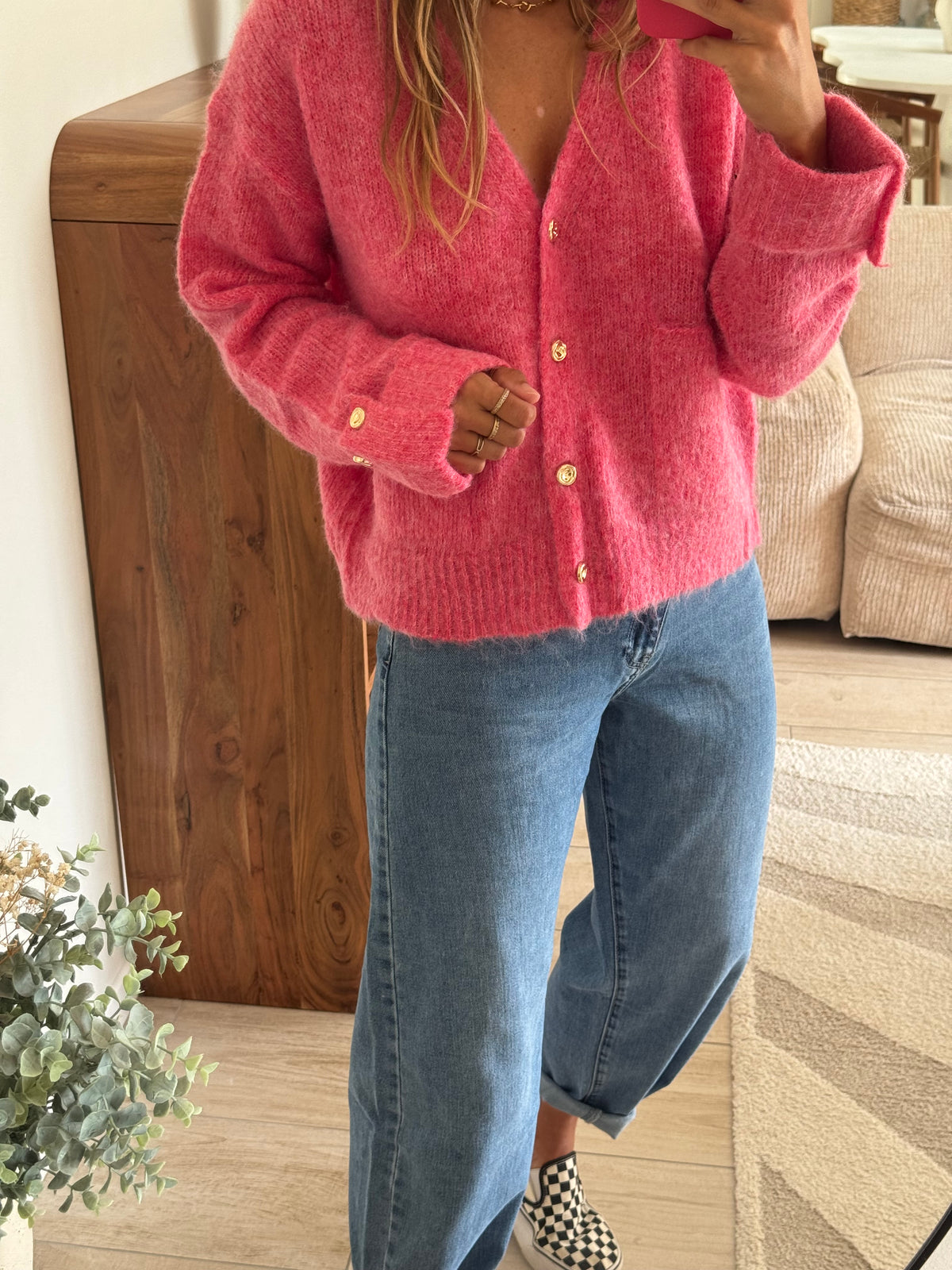 Gilet rose Lynette
