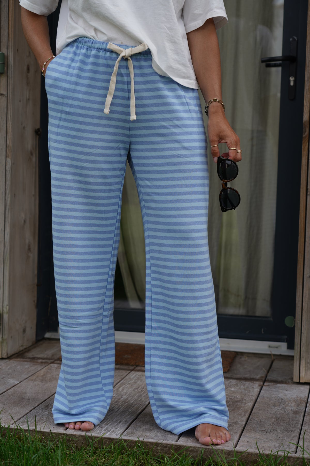 Pantalon à rayures Roman