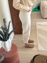 Jean barel blanc Ella