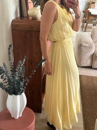 Robe longue jaune Ewan