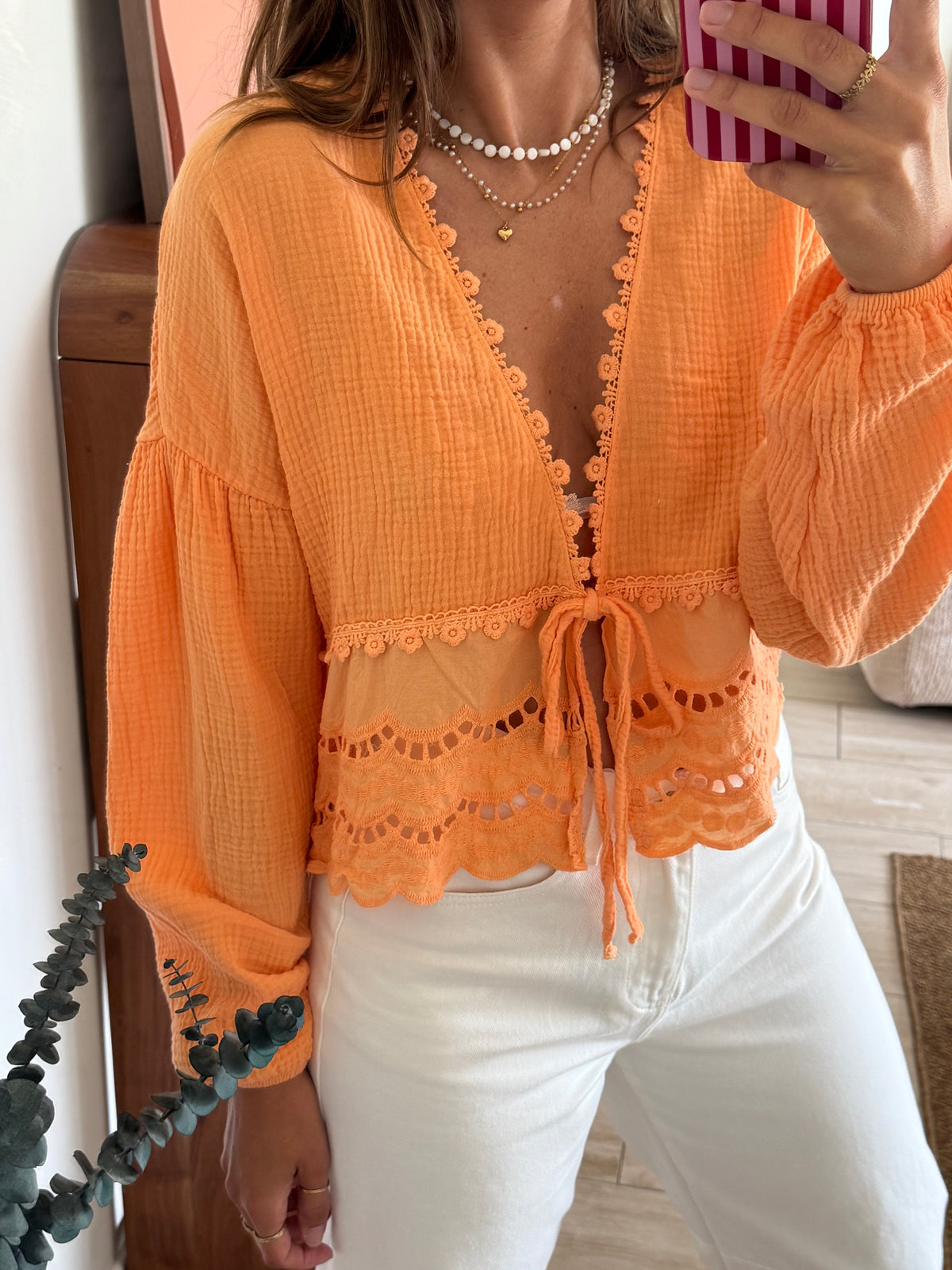 Top en gaze de coton Judy