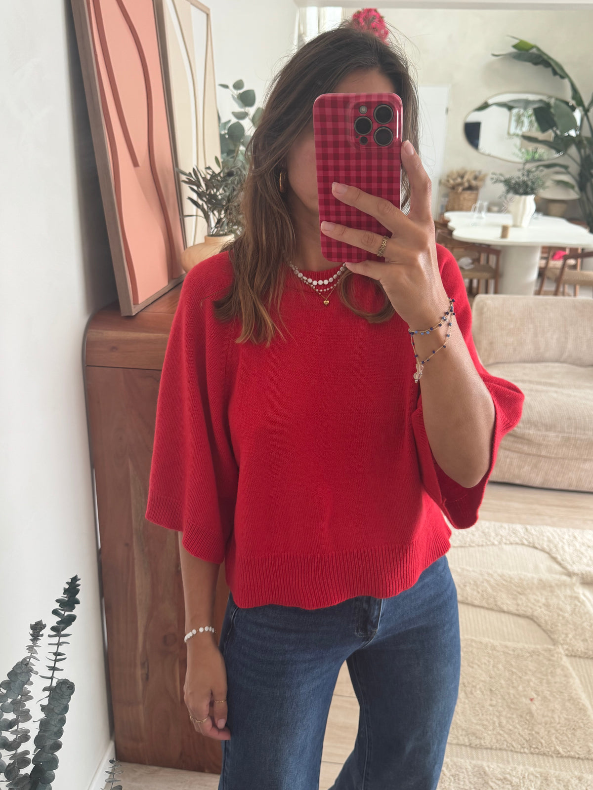 Pull rouge Arturo