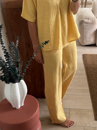 Pantalon lin Hugo