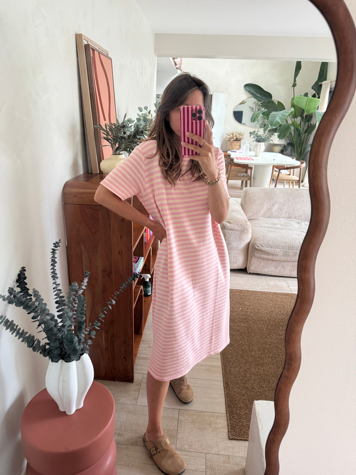 Robe longue à rayures GREG
