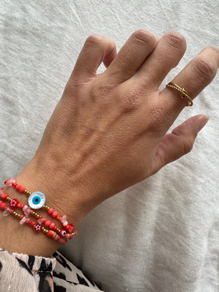 La tenue par virginie - bague - acier inoxidable - couleur doré - casual