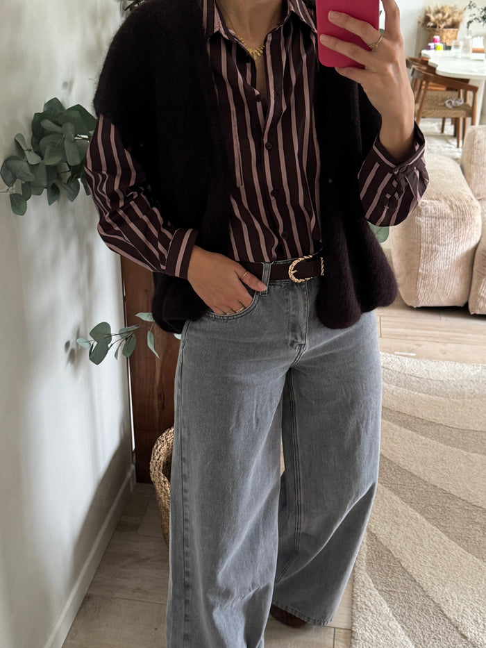 Gilet sans manche chocolat