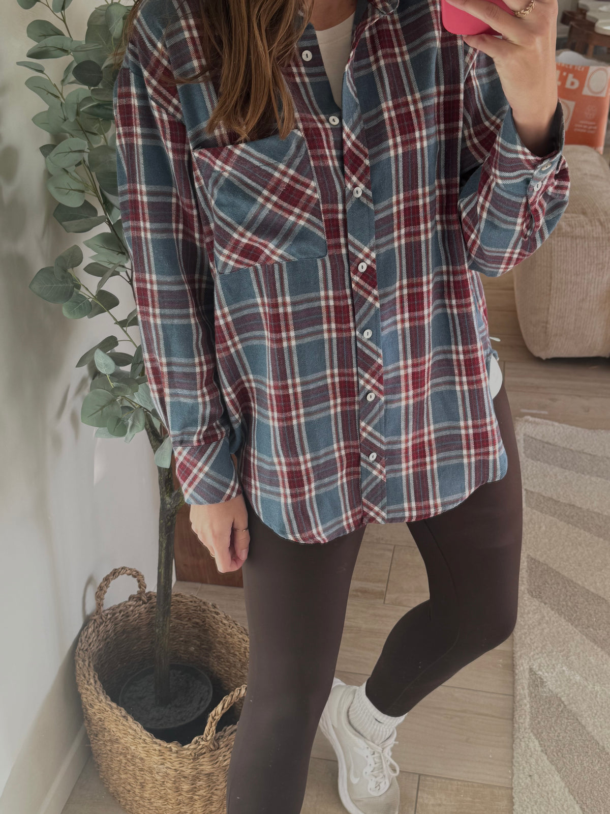 chemise à carreaux décontractée