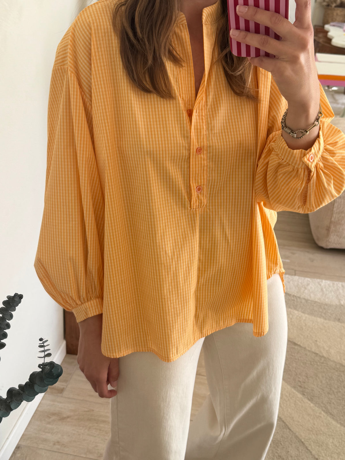 Blouse jaune orange Emma