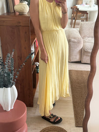 Robe longue jaune Ewan