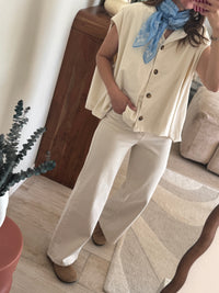 Jean écru Wide Leg Sita