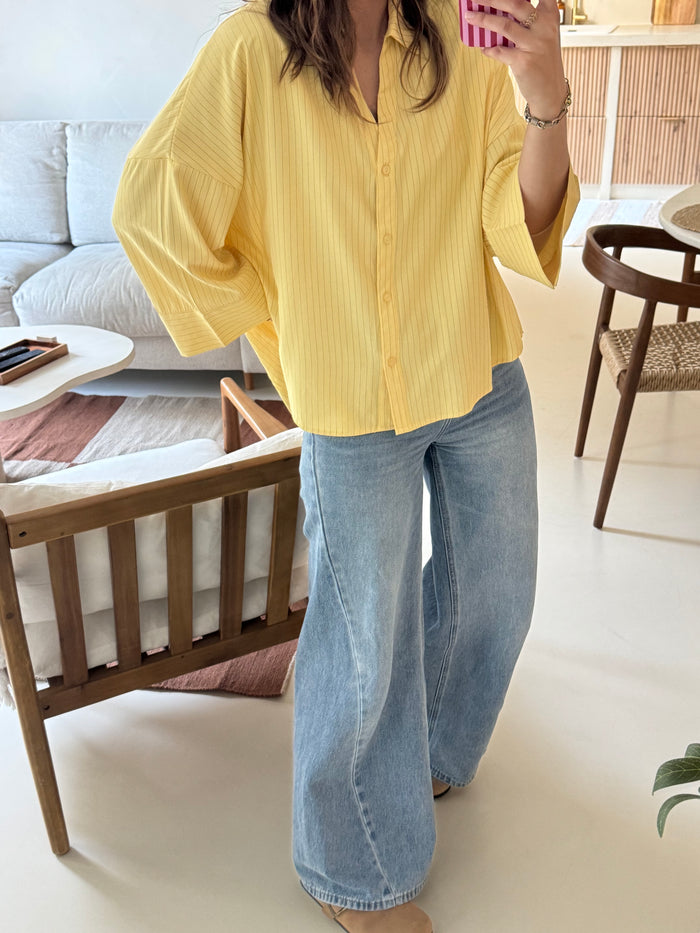 Chemisier jaune Bénédicte