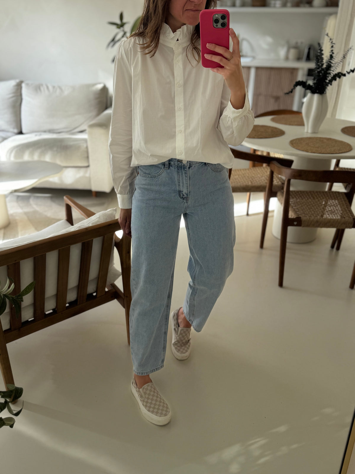 Jean barrel femme 