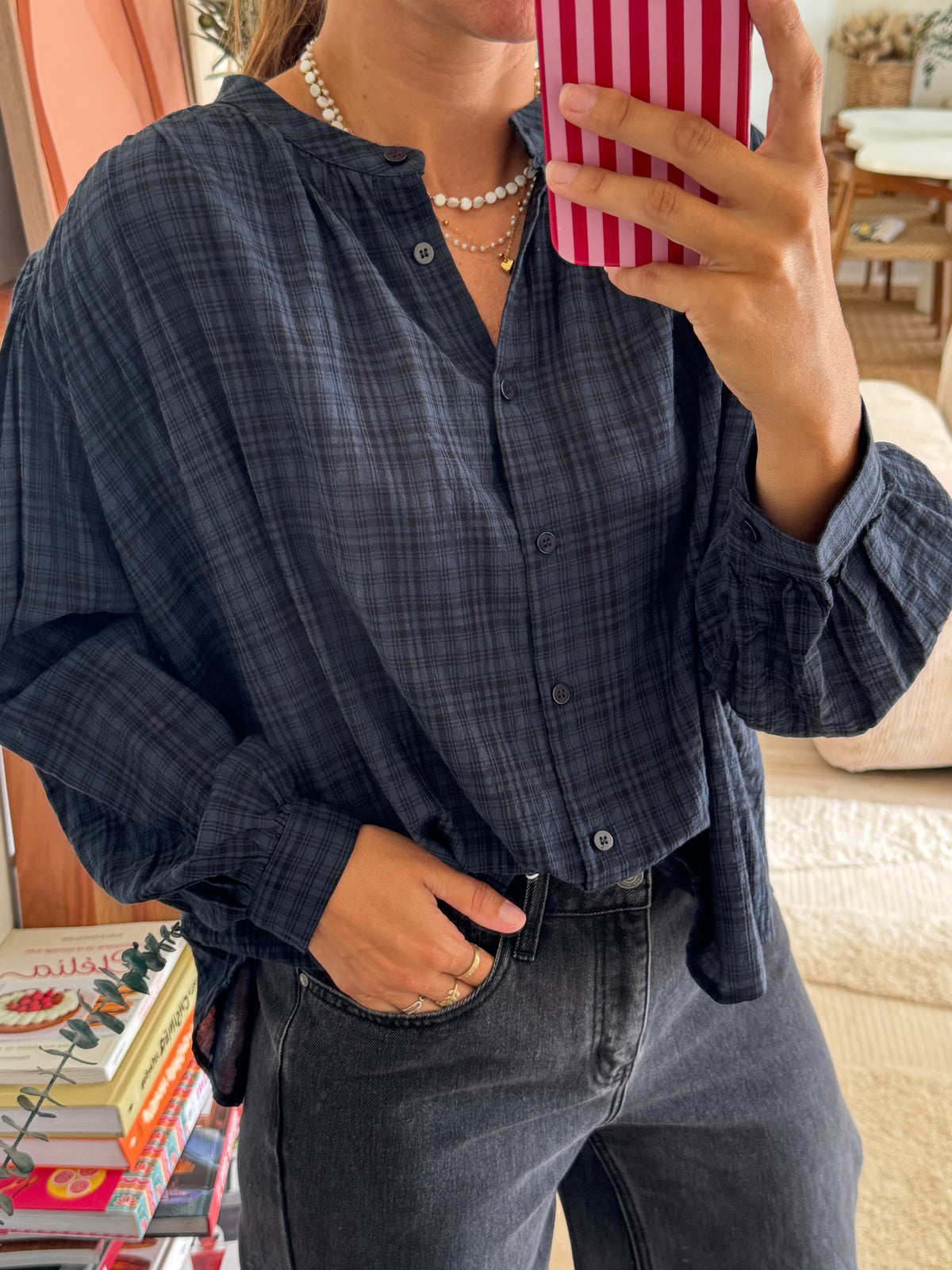 Chemise à carreaux Leslie