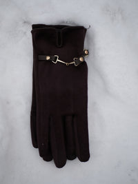 Gant marron bijou