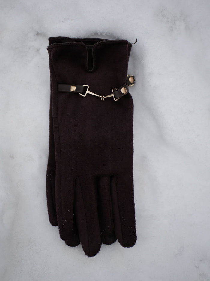 Gant marron bijou