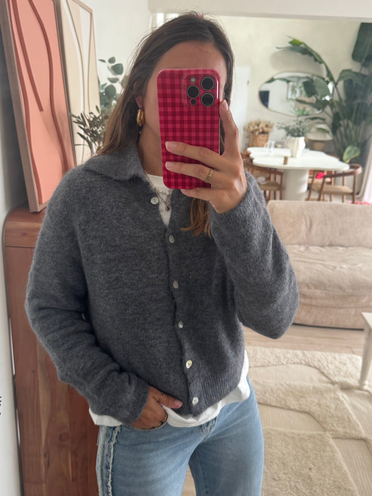 Gilet gris Alison