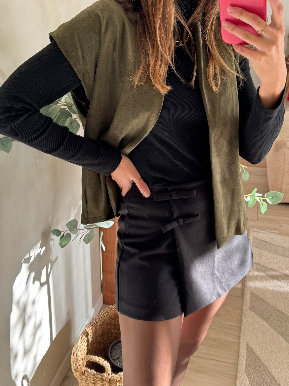 Jupe short noir