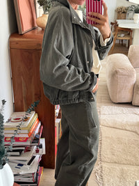 Veste en jean kaki Ted
