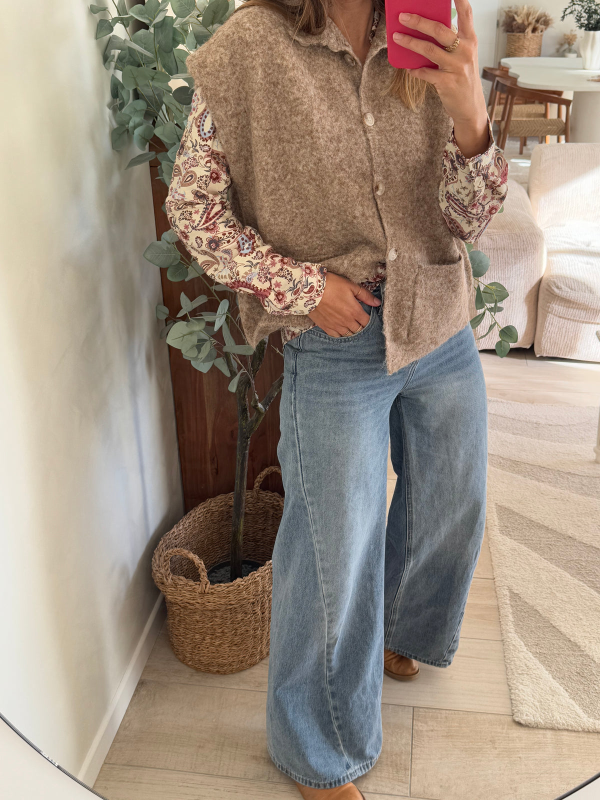 Gilet en maille sans manche Nora