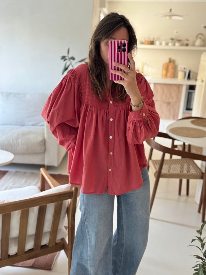 Blouse vieux rose Marina