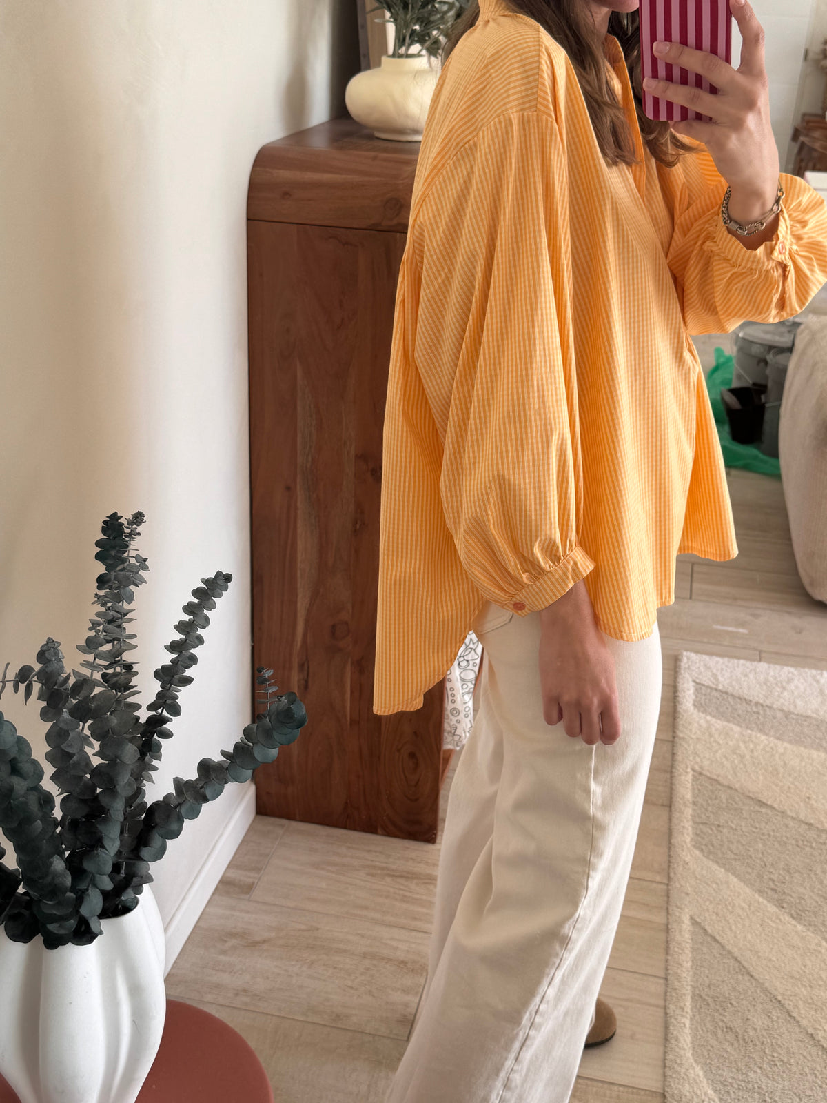 Blouse jaune orange Emma