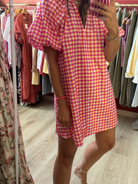 Robe Vichy rose